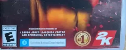 NBA 2K20, the ESRB box on its front
