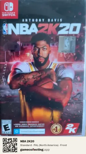 NBA 2K20 Nintendo Switch, North America box front