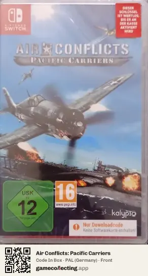 Air Conflicts: Pacific Carriers Nintendo Switch, Germany box front
