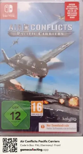 Air Conflicts: Pacific Carriers Nintendo Switch, Germany box front