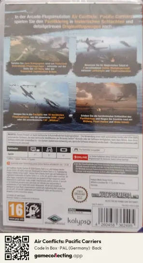 Air Conflicts: Pacific Carriers Nintendo Switch, Germany box back