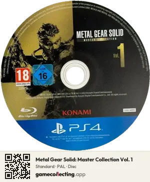 Metal Gear Solid: Master Collection Vol. 1 PlayStation 4, PAL disc