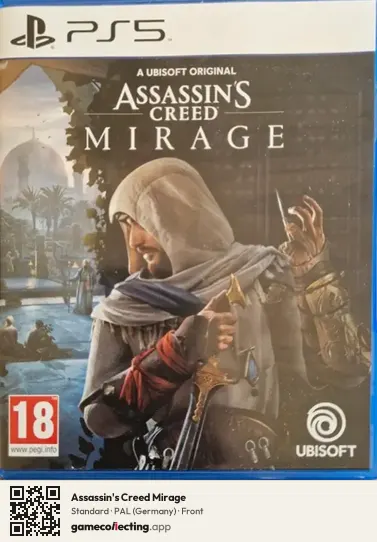 Assassin's Creed Mirage PlayStation 5, Germany box front