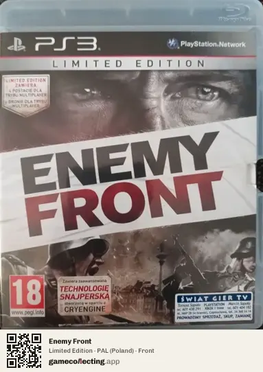 Enemy Front PlayStation 3, Poland box front