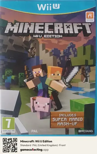 Minecraft: Wii U Edition Nintendo Wii U, United Kingdom box front