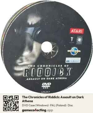 The Chronicles of Riddick: Assault on Dark Athena Computer, PAL disc