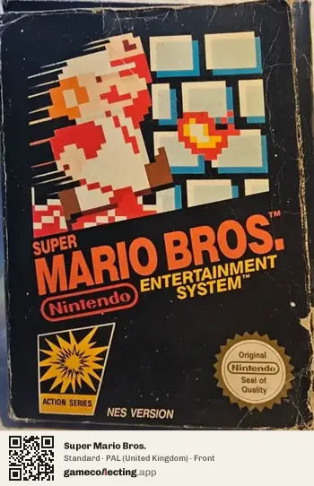Super Mario Bros. Nintendo Entertainment System, United Kingdom box front