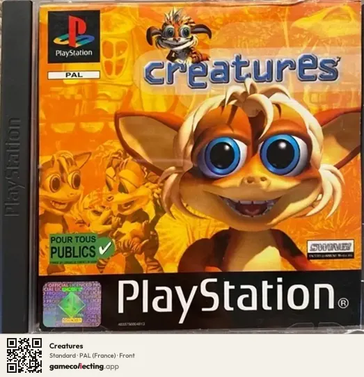 Creatures PlayStation, France box front