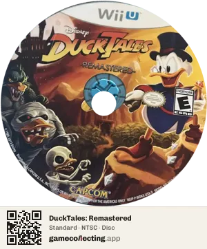 DuckTales: Remastered Nintendo Wii U, NTSC disc