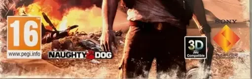 Uncharted 3: Drake's Deception, the PEGI square on its front