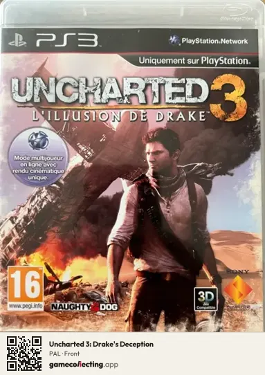 Uncharted 3: Drake's Deception PlayStation 3, PAL box front
