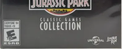 Jurassic Park Classic Games Collection, the ESRB box on its front