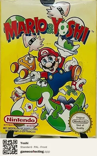 Yoshi Nintendo Entertainment System, PAL box front