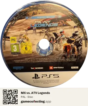 MX vs. ATV Legends PlayStation 5, PAL disc