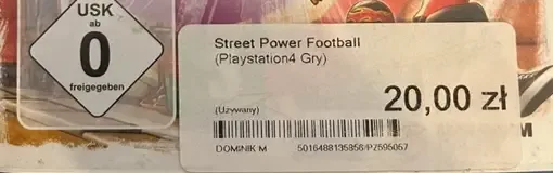 Street Power Football, the USK square on its front