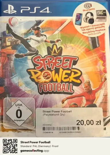 Street Power Football PlayStation 4, Germany box front