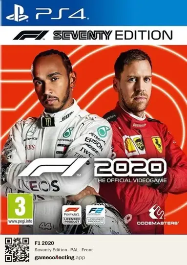 F1 2020 PlayStation 4, PAL box front