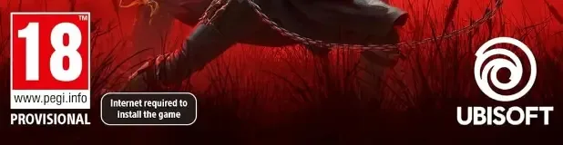 Assassin's Creed Shadows, the PEGI square on its front