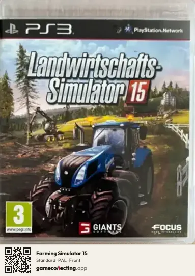 Farming Simulator 15 PlayStation 3, PAL box front