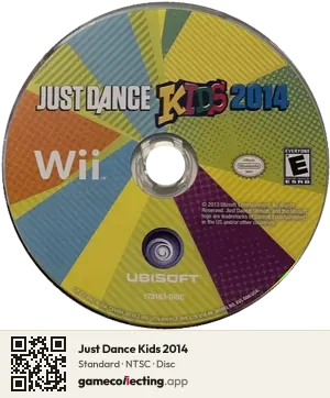 Just Dance Kids 2014 Nintendo Wii, NTSC disc