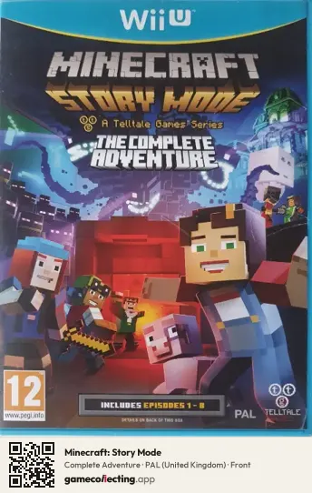Minecraft: Story Mode Nintendo Wii U, United Kingdom box front
