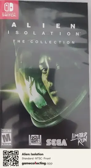 Alien: Isolation Nintendo Switch, NTSC box front