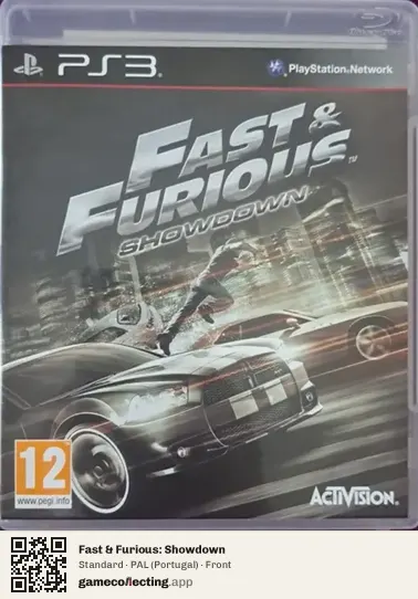 Fast & Furious: Showdown PlayStation 3, Portugal box front
