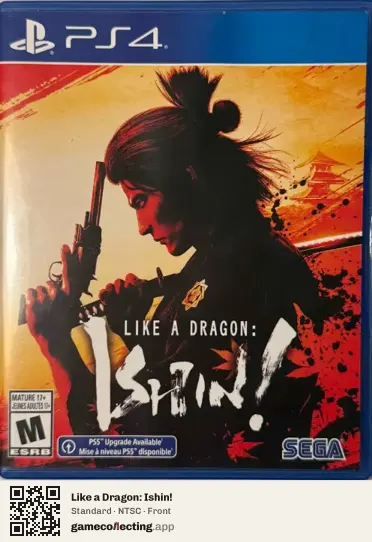 Like a Dragon: Ishin! PlayStation 4, NTSC box front