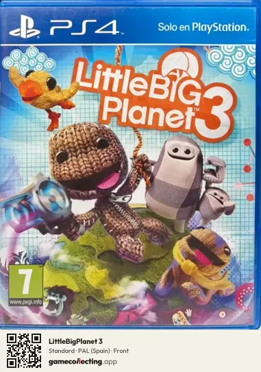 LittleBigPlanet 3 PlayStation 4, Spain box front