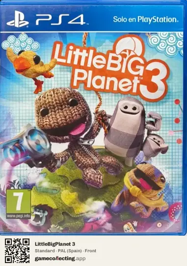 LittleBigPlanet 3 PlayStation 4, Spain box front