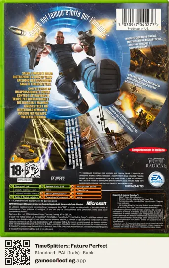 TimeSplitters: Future Perfect Xbox, Italy box back
