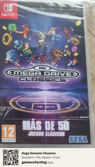 Sega Genesis Classics Nintendo Switch, Spain box front