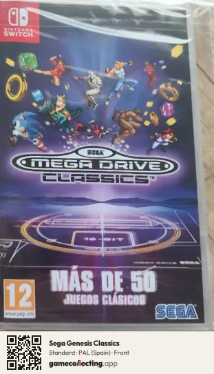 Sega Genesis Classics Nintendo Switch, Spain box front