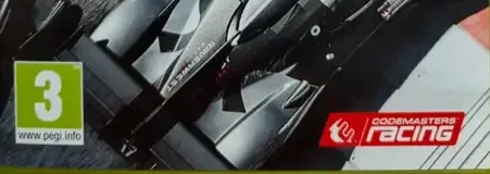 Grid Autosport, the PEGI square on its front