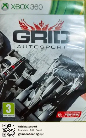 Grid Autosport Xbox 360, PAL box front