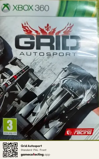 Grid Autosport Xbox 360, PAL box front