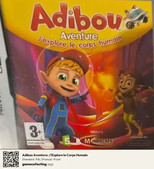Adibou Aventure: J'Explore le Corps Humain Nintendo DS, France box front