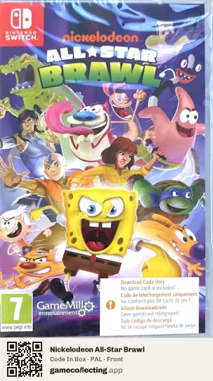 Nickelodeon All-Star Brawl Nintendo Switch, PAL box front