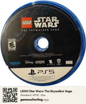 LEGO Star Wars: The Skywalker Saga PlayStation 5, NTSC disc
