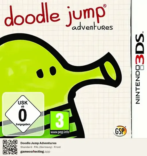 Doodle Jump Adventures Nintendo 3DS, Germany box front