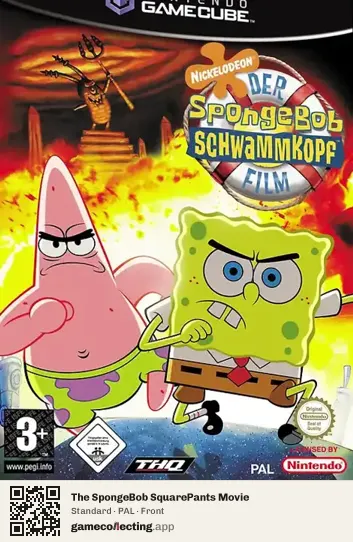 The SpongeBob SquarePants Movie Nintendo GameCube, PAL box front