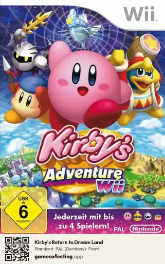Kirby's Return to Dream Land Nintendo Wii, Germany box front