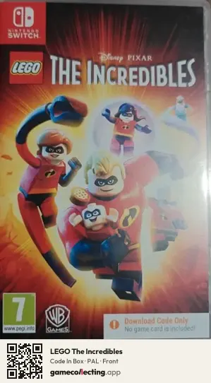 LEGO The Incredibles Nintendo Switch, PAL box front