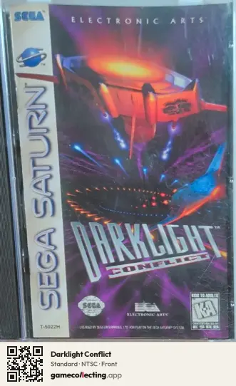 Darklight Conflict Sega Saturn, NTSC box front