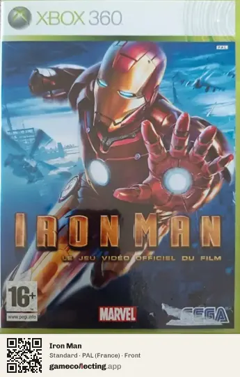 Iron Man Xbox 360, France box front