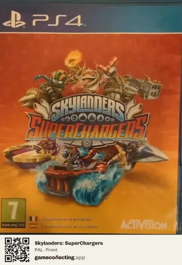 Skylanders: SuperChargers PlayStation 4, PAL box front