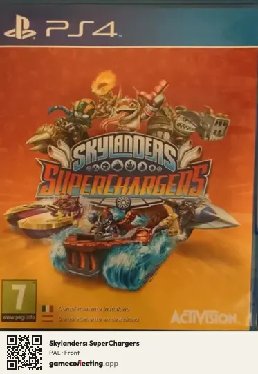Skylanders: SuperChargers PlayStation 4, PAL box front
