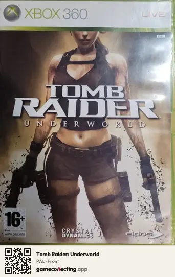 Tomb Raider: Underworld Xbox 360, PAL box front
