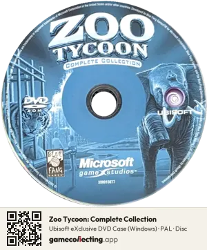 Zoo Tycoon: Complete Collection Computer, PAL disc