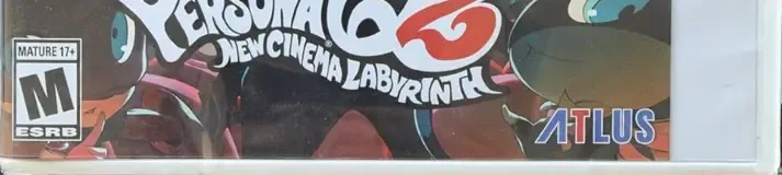 Persona Q2: New Cinema Labyrinth, the ESRB box on its front